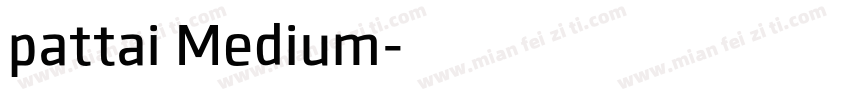pattai Medium字体转换